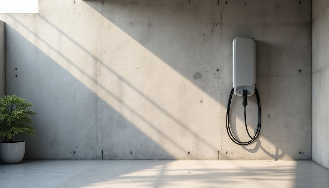 Différents types de bornes de recharge électrique installées dans un garage à Charmont-sous-Barbuise