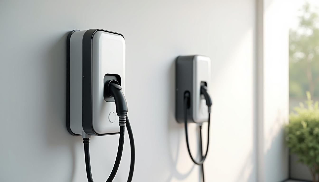Différents types de bornes de recharge électrique installées en extérieur et en garage