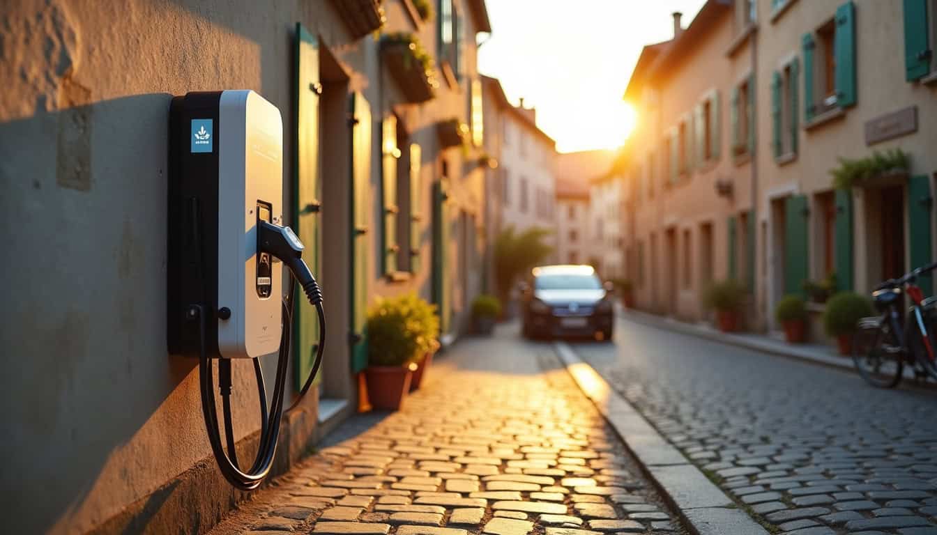 Différents types de bornes de recharge électrique installées près de Saint-Maurice-de-lignon
