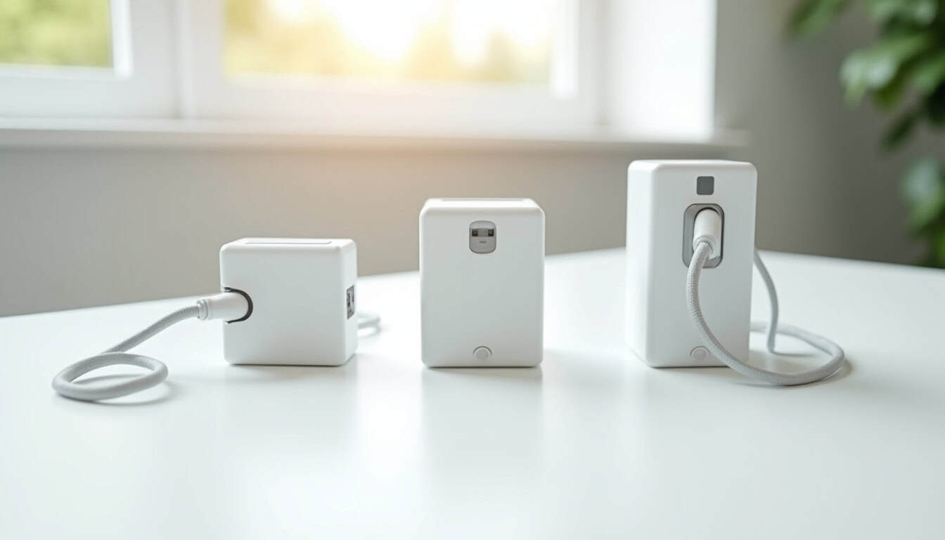 Différents types de bornes de recharge électrique: prise renforcée, wallbox, borne triphasée