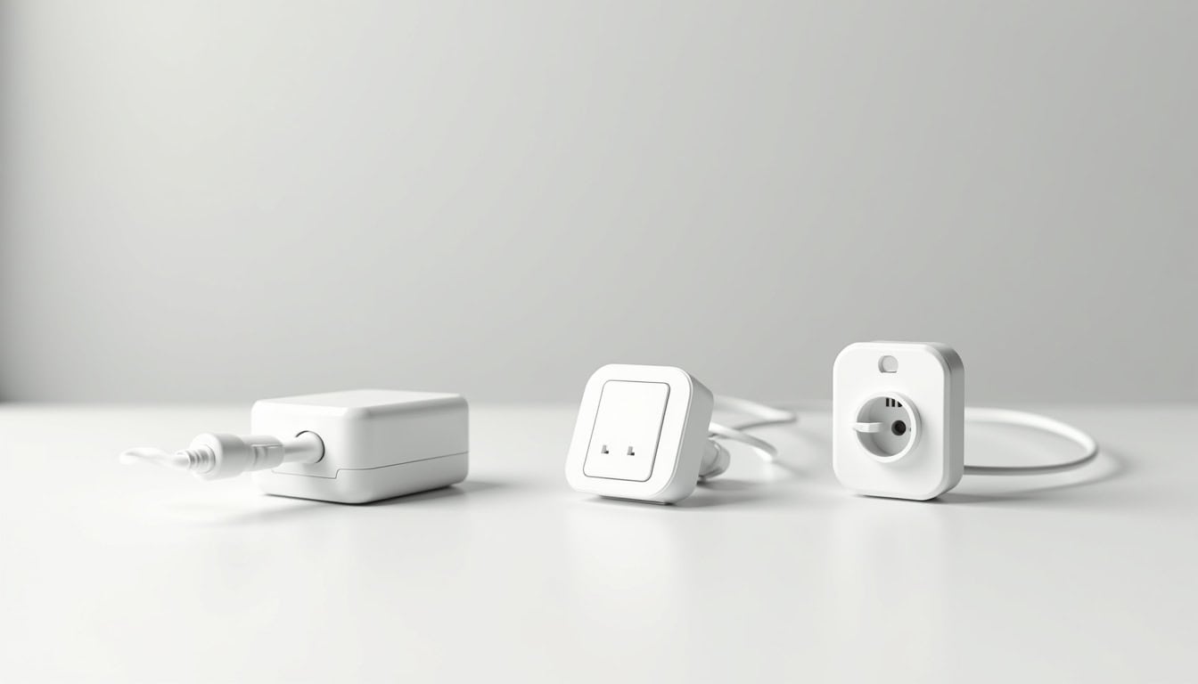 Différents types de bornes de recharge électrique: wallbox, prise renforcée, prise standard