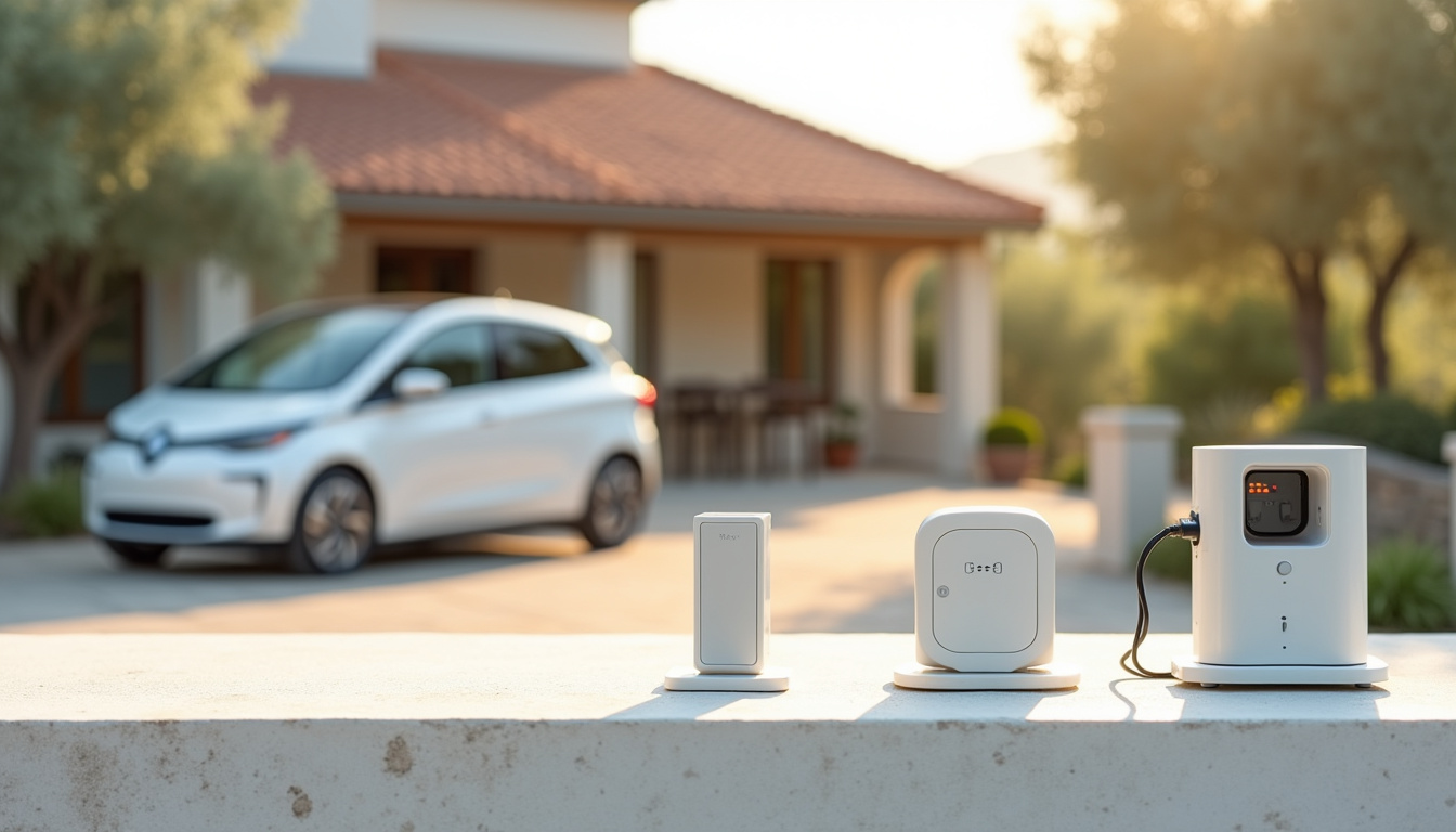 Différents types de bornes de recharge pour véhicules électriques à Tourves