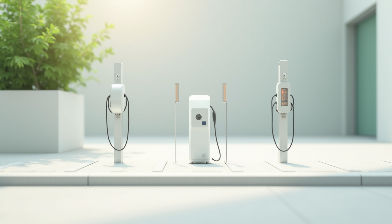 Différents types de bornes de recharge pour véhicules électriques en milieu urbain