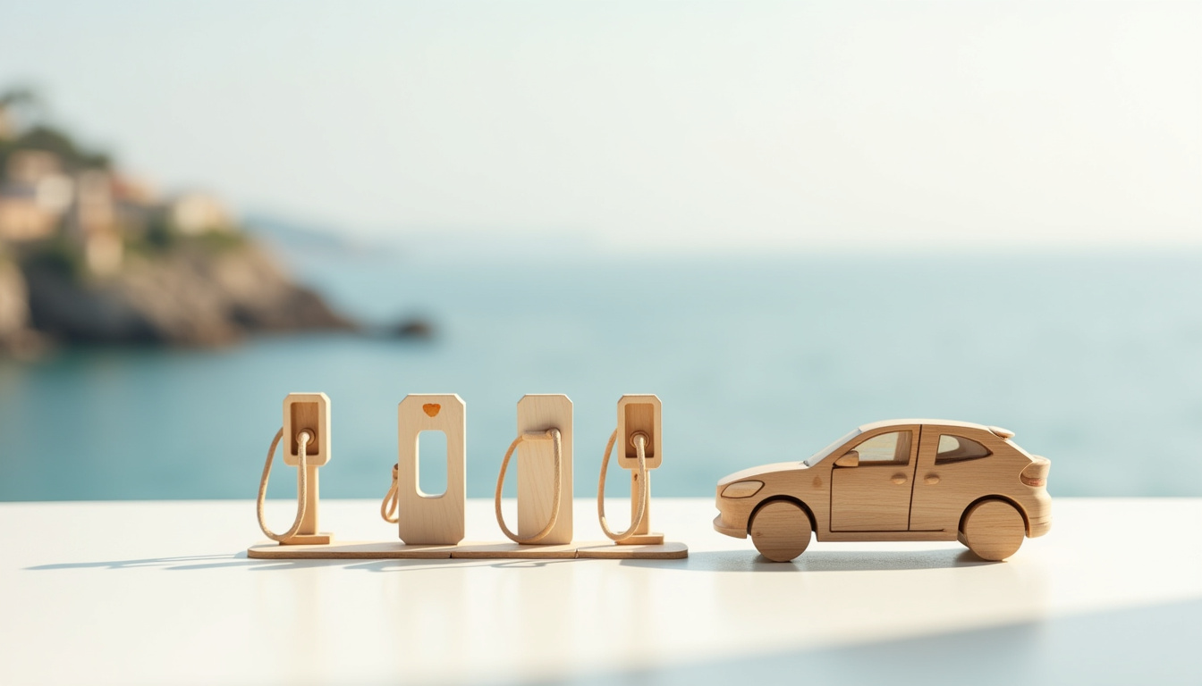Différents types de bornes de recharge pour véhicules électriques installées à Bricqueville-sur-Mer