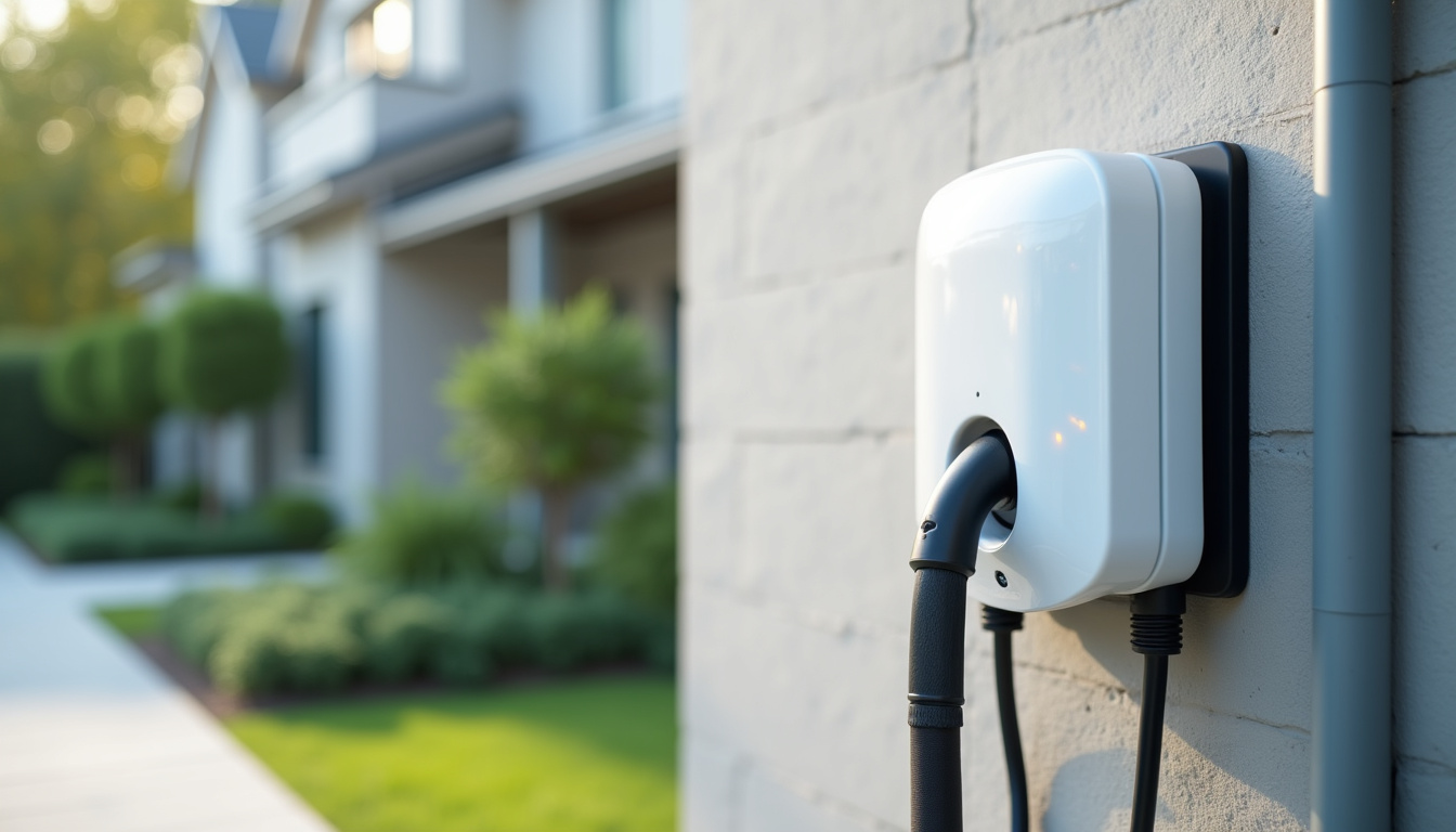 Différents types de bornes de recharge pour véhicules électriques posées au mur
