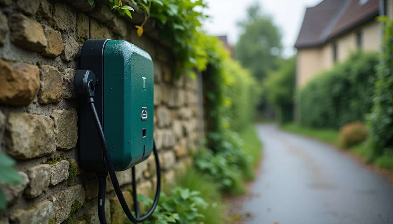 Entretien d'une borne de recharge électrique installée en extérieur à Bains-sur-Oust