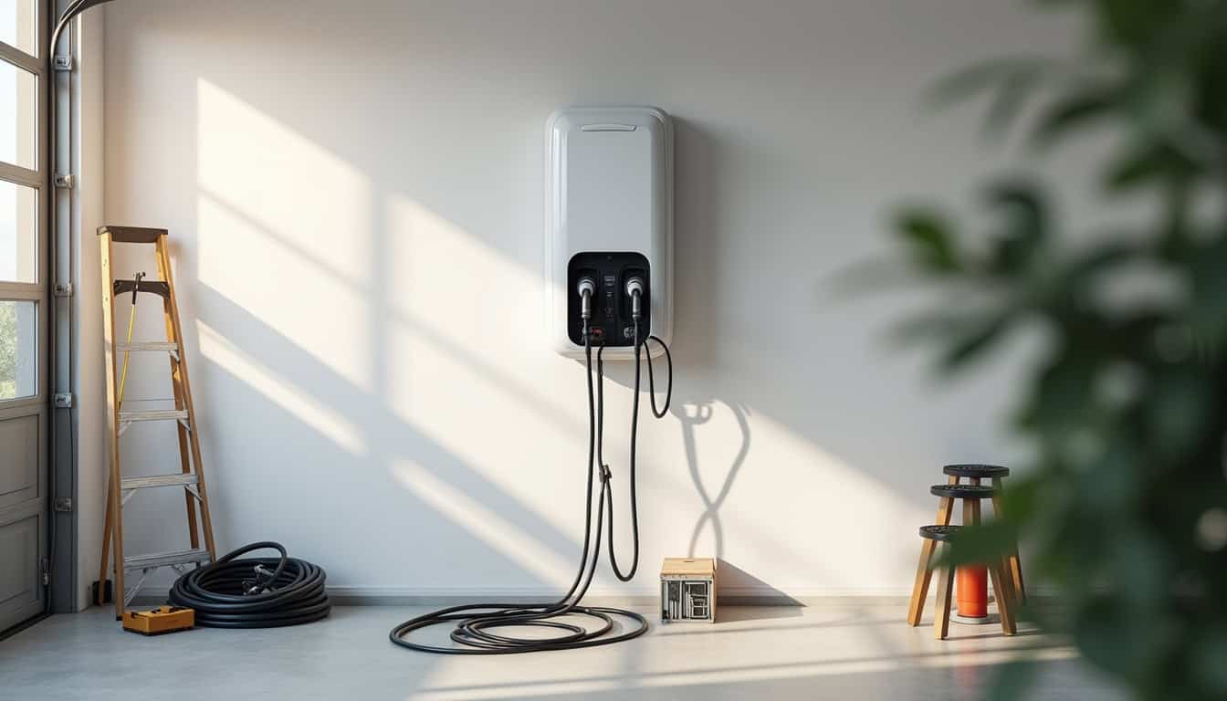 Étapes d'installation d'une borne de recharge murale à Claix