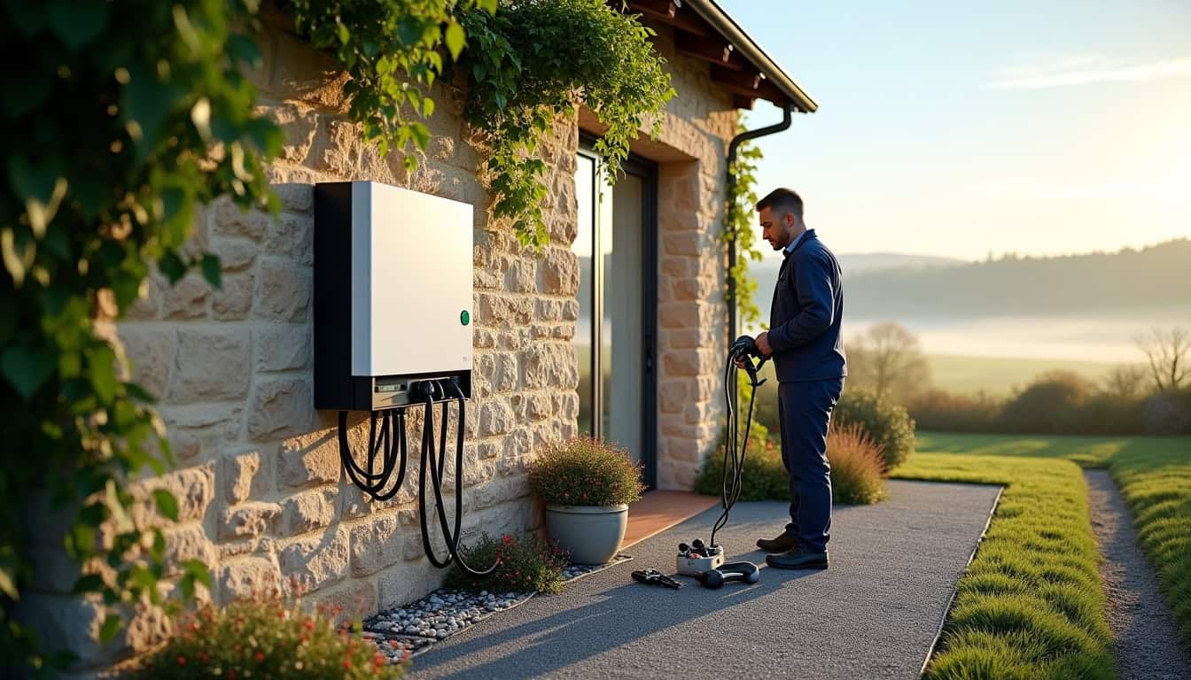 Étapes du processus d'installation d'une borne de recharge à Messimy-sur-Saône