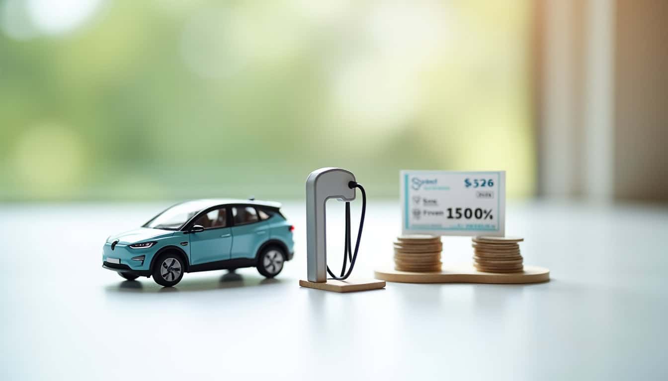 Facture d'installation d'une borne de recharge avec mention des aides financières appliquées