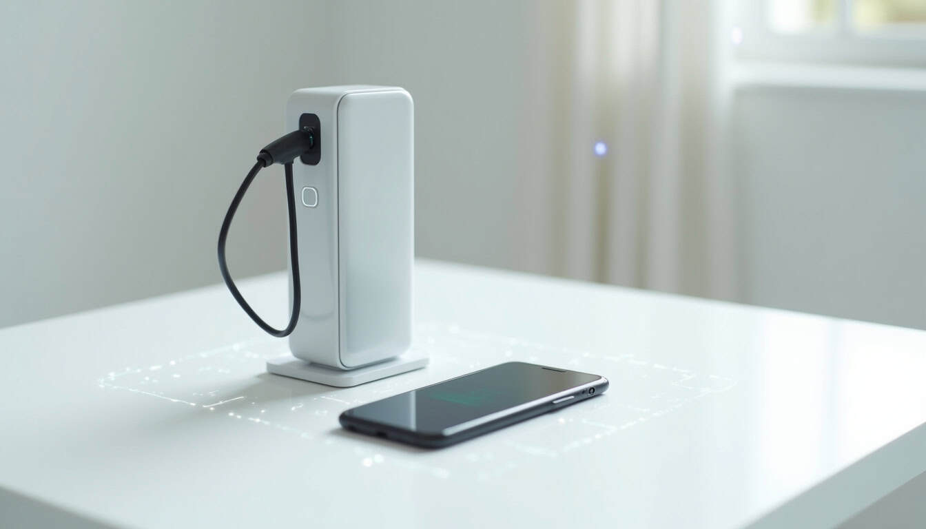 Fonctionnement d'une borne de recharge intelligente connectée à une application smartphone