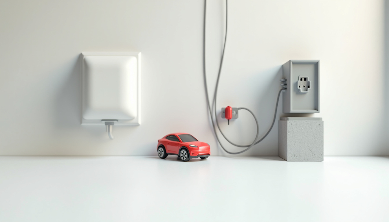 Illustration des différents types de bornes de recharge: wallbox, prise renforcée, borne triphasée