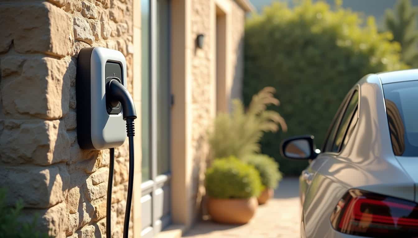 Illustration des étapes d'installation d'une borne de recharge électrique à Cournonterral