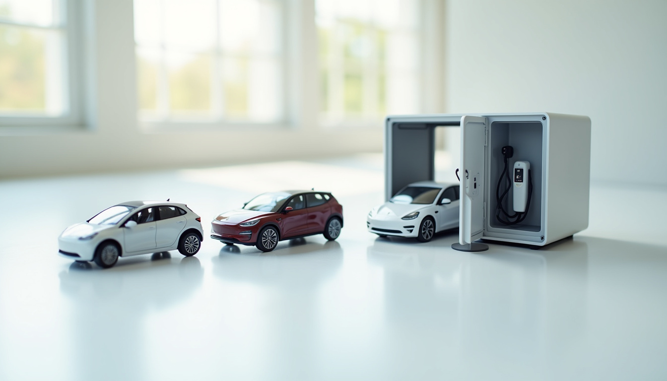 Illustration du choix d'une borne électrique adapté à différents types de véhicules électriques