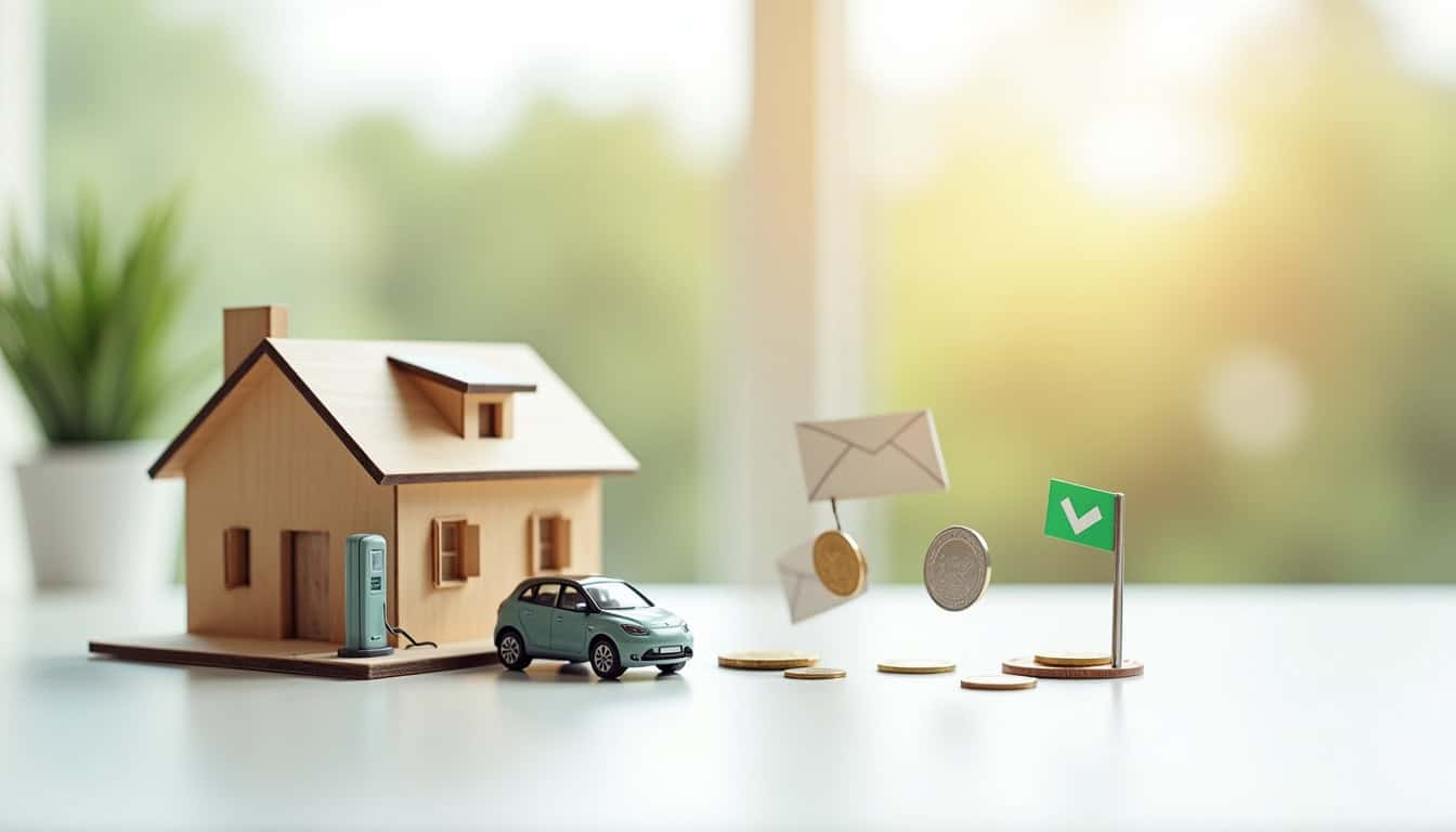 Infographie illustrant les aides financières pour l'installation d'une borne de recharge à Saint-Malô-du-Bois