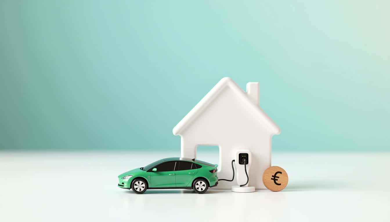 Infographie illustrant les aides financières pour l'installation d'une borne de recharge électrique à Commentry