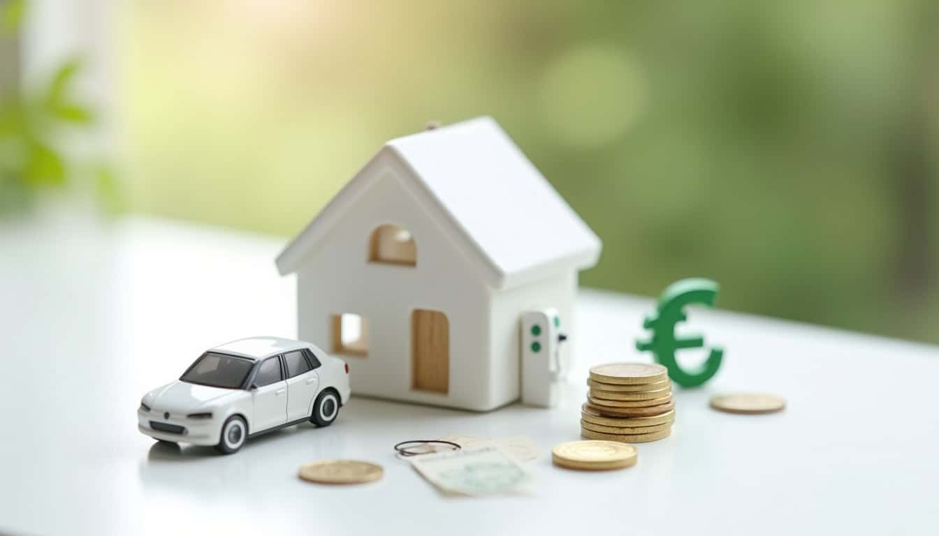Infographie illustrant les aides financières pour l'installation d'une borne de recharge électrique
