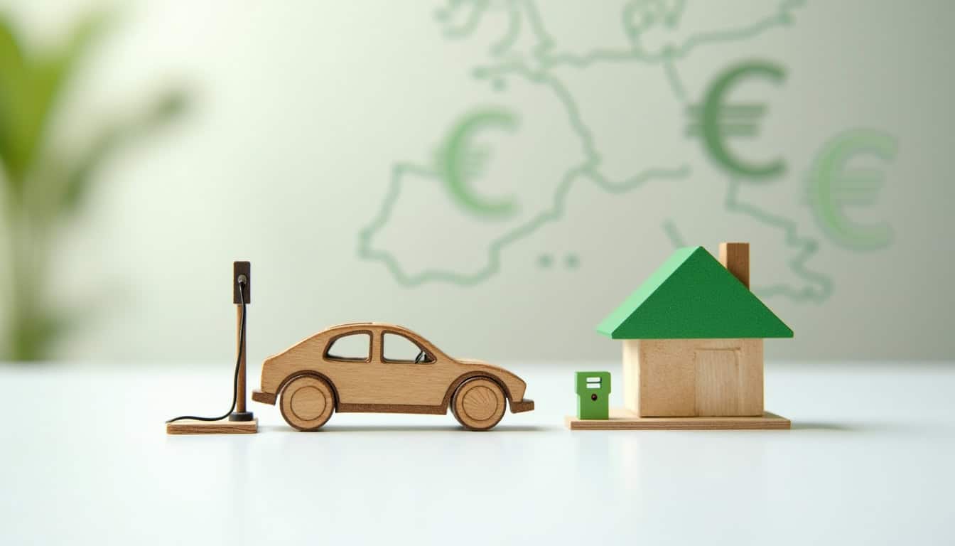 Infographie illustrant les aides financières pour l'installation d'une borne électrique à Montigny-en-Ostrevent