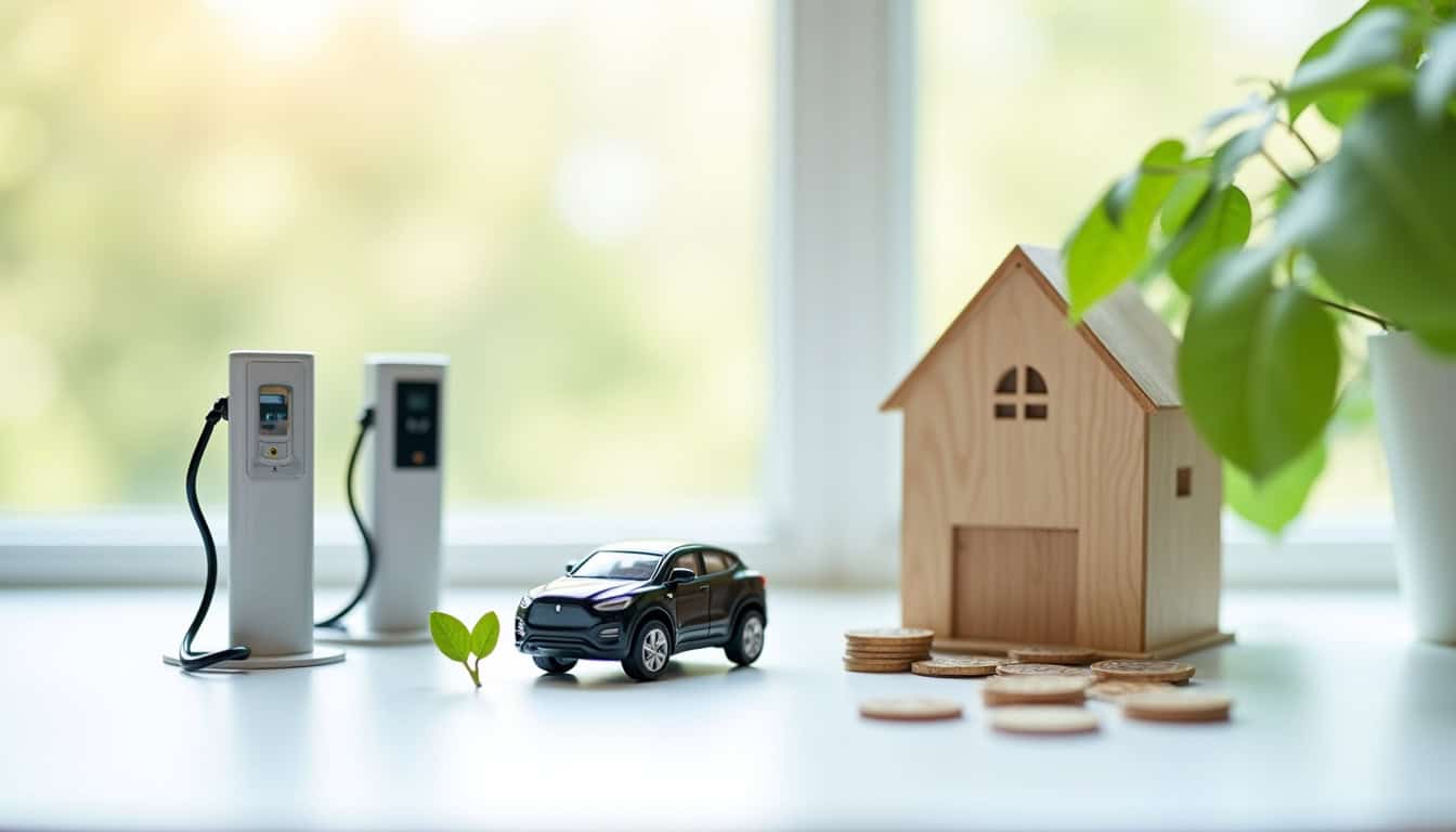 Infographie illustrant les aides financières pour l'installation d'une borne électrique en 2026
