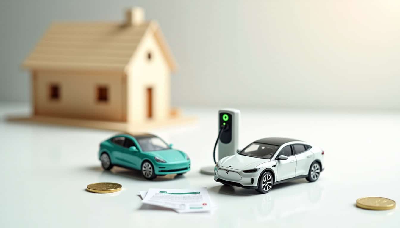 Infographie illustrant les aides pour l'installation d'une borne électrique à Aubais