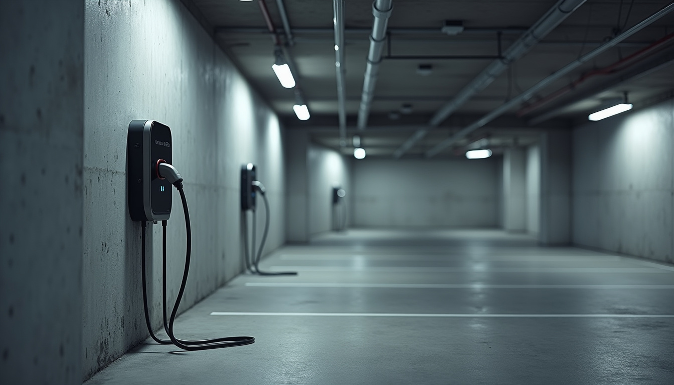 Installation de bornes électriques dans un parking souterrain de copropriété