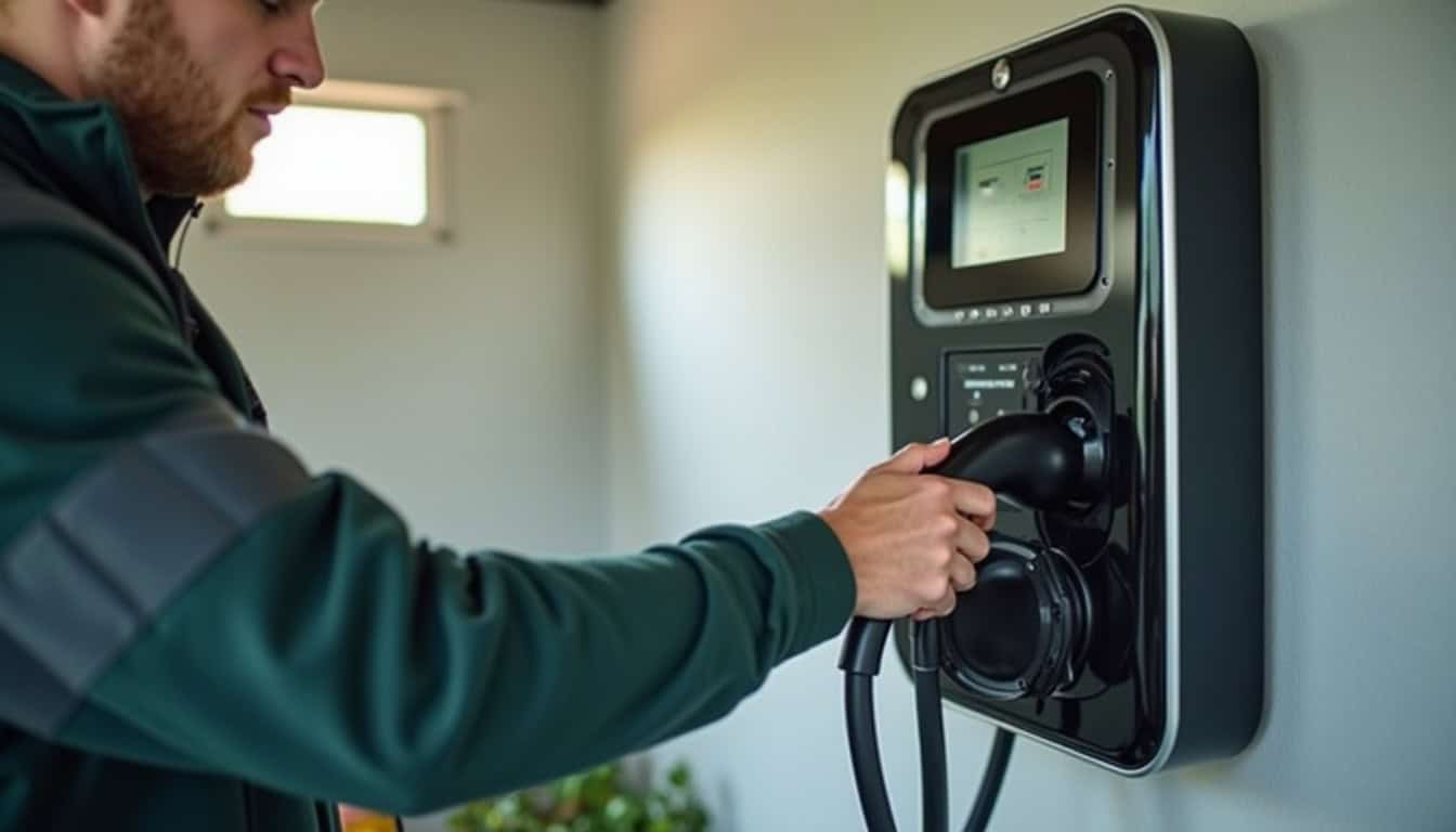 Installation d'une borne de recharge dans un garage à Bellevigne-en-Layon