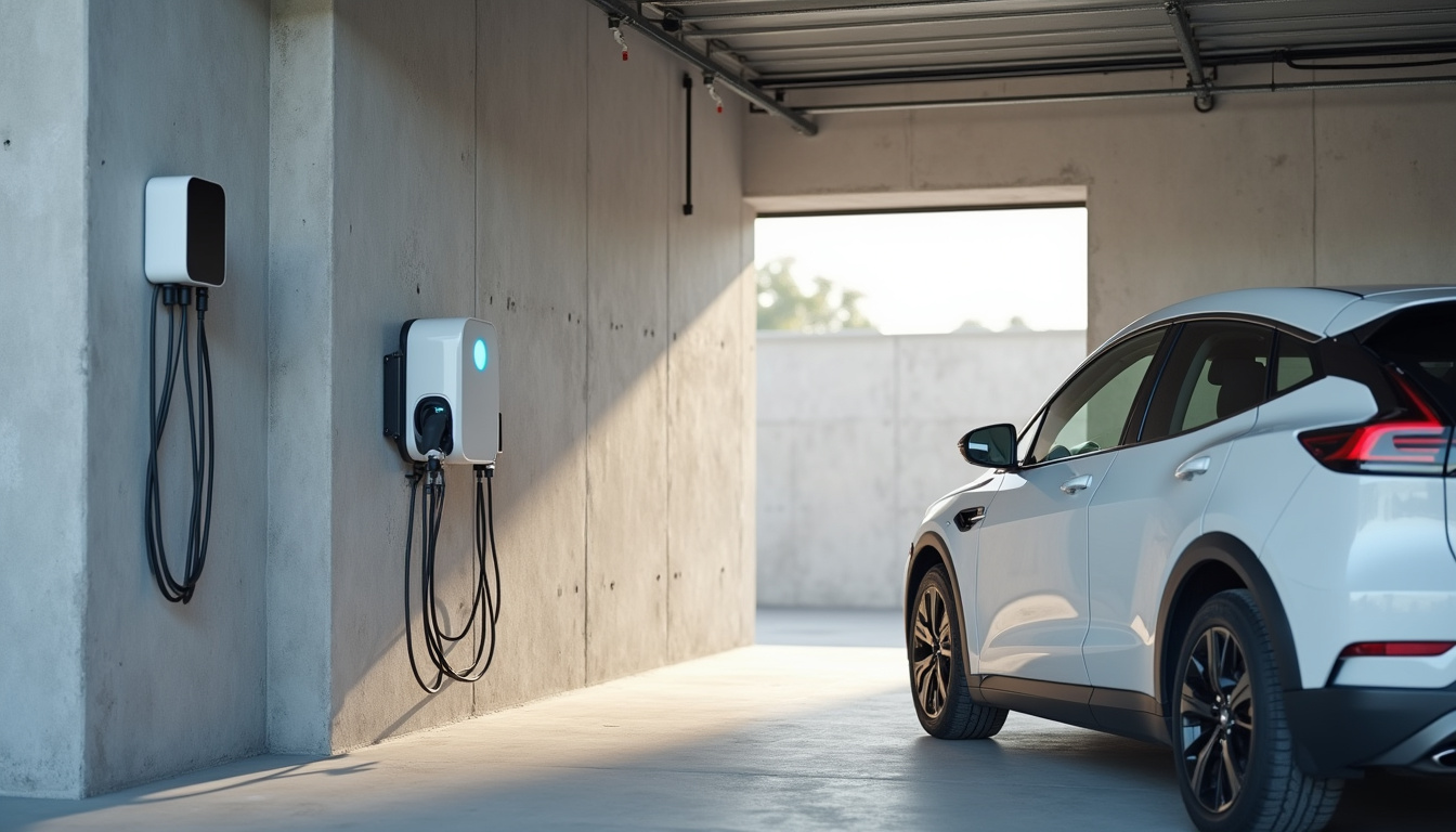 Installation d'une borne de recharge dans un garage privé à Blagny
