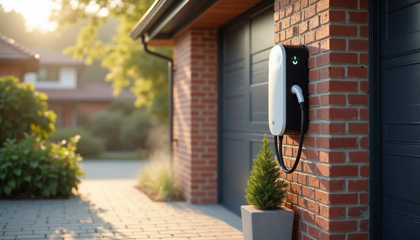 Installation d'une borne de recharge dans un garage privé à Godewaersvelde