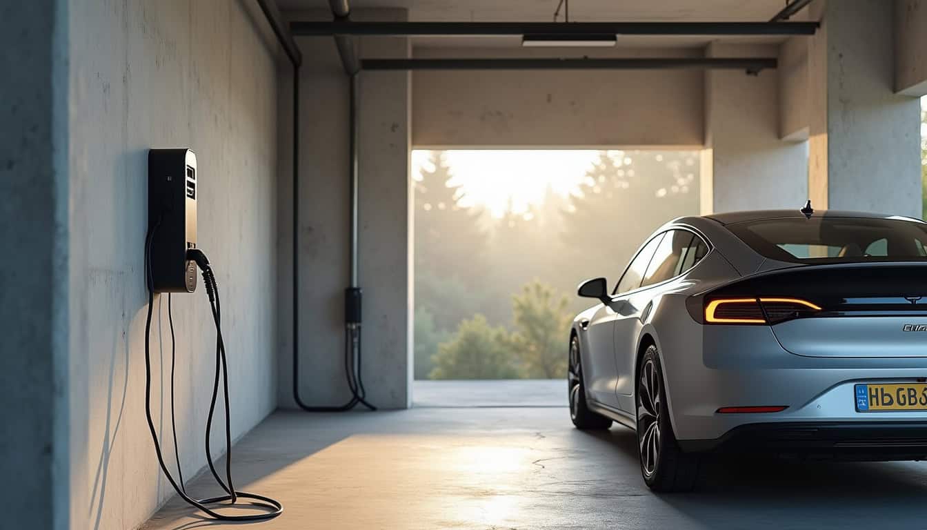 Installation d'une borne de recharge dans un garage privé à Plobsheim