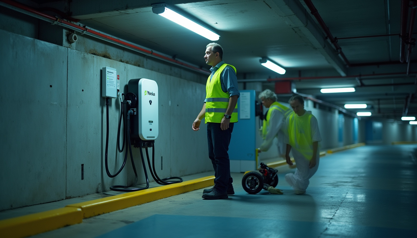 Installation d'une borne de recharge dans un parking collectif à Argancy