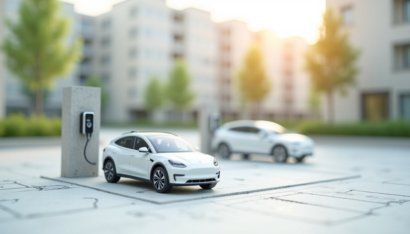 Installation d'une borne de recharge dans un parking collectif à Monthyon
