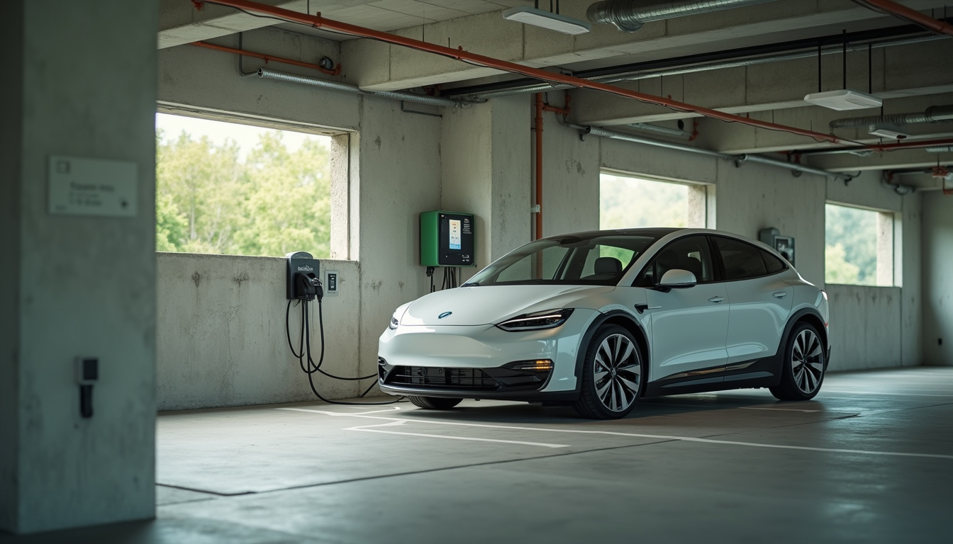 Installation d'une borne de recharge dans un parking de copropriété à Allan, Drôme