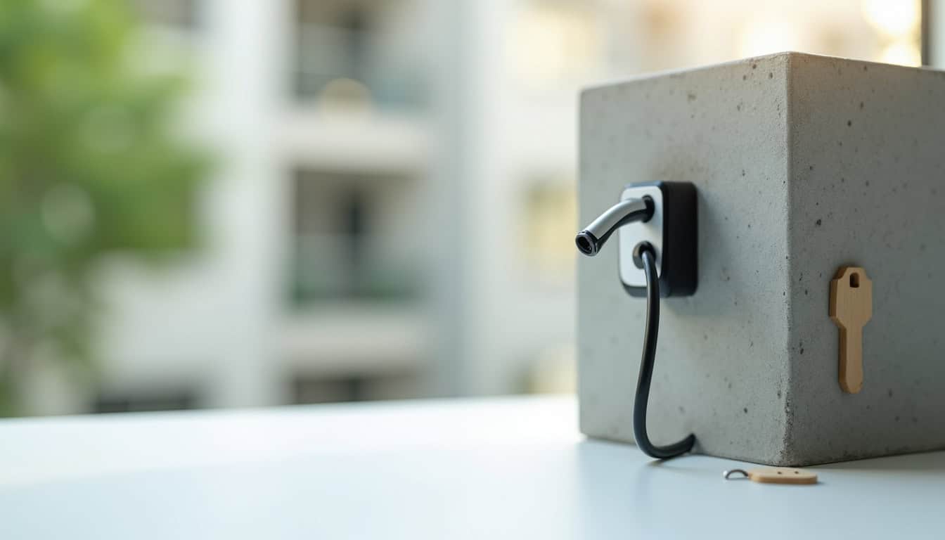 Installation d'une borne de recharge dans un parking de copropriété à Bourbriac