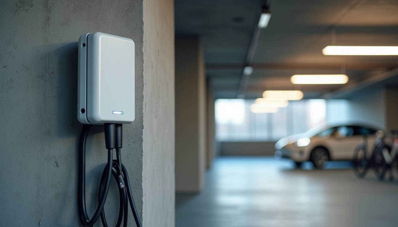 Installation d'une borne de recharge dans un parking de copropriété à Franois