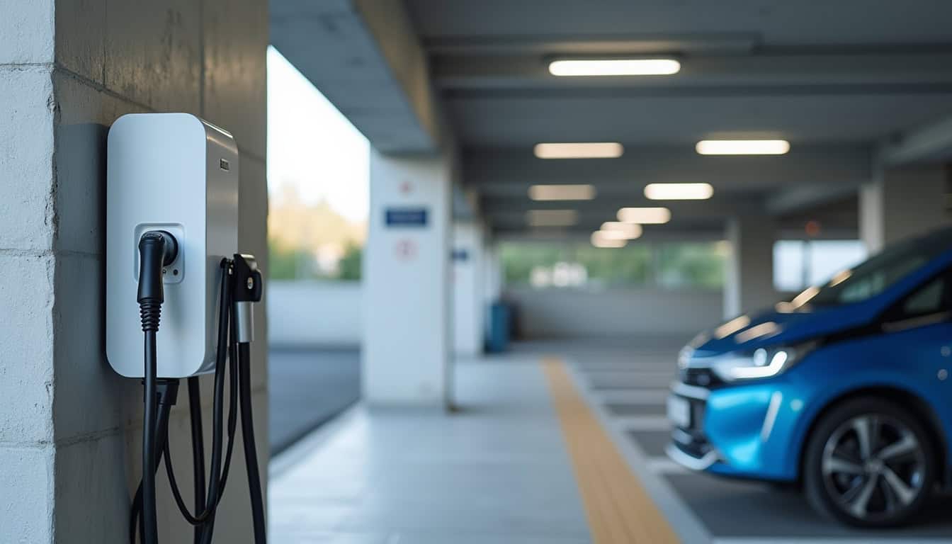 Installation d'une borne de recharge dans un parking de copropriété à Les Sorinières