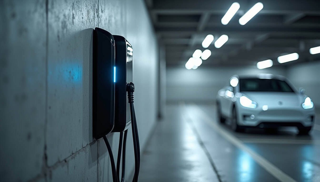 Installation d'une borne de recharge dans un parking de copropriété à Serris