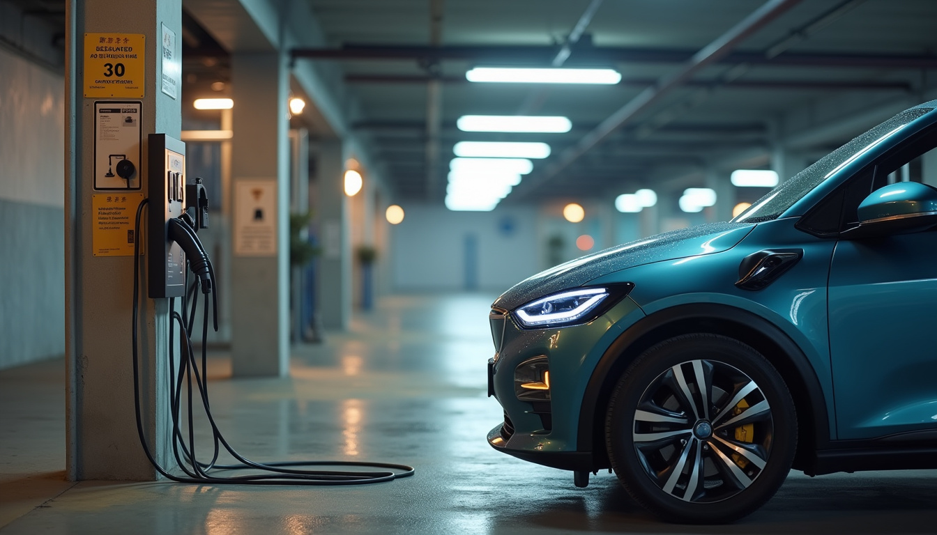 Installation d'une borne de recharge dans un parking de copropriété à Villiers-Saint-Denis