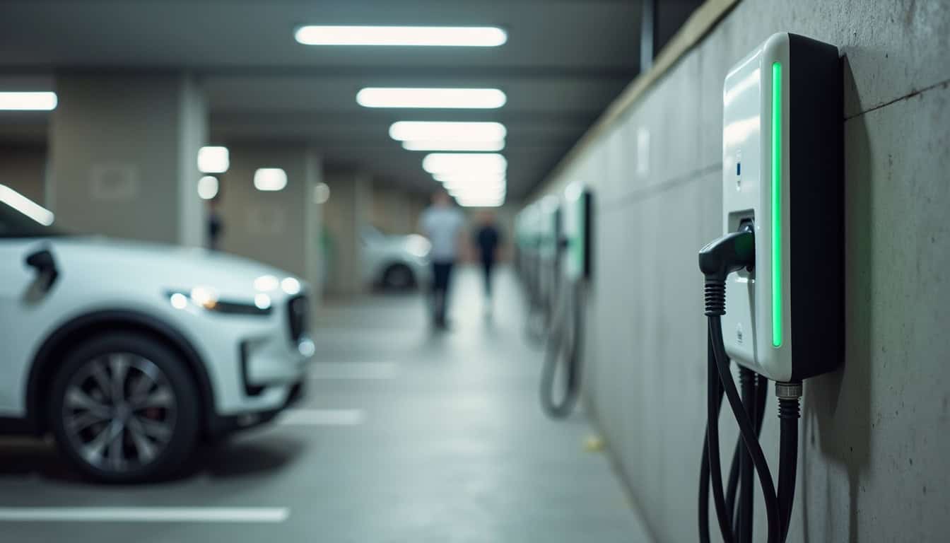 Installation d'une borne de recharge dans un parking de copropriété