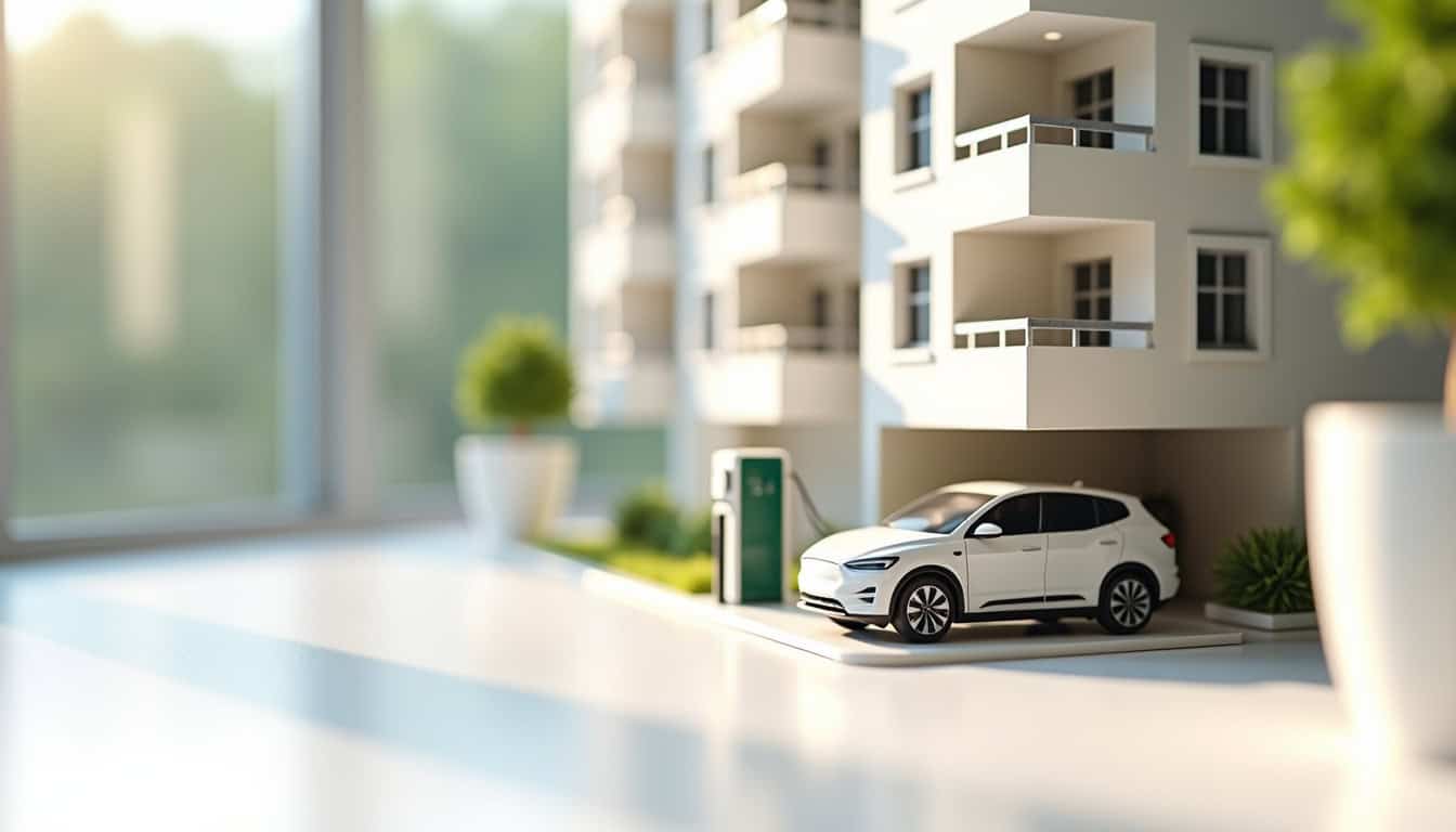 Installation d'une borne de recharge dans un parking de copropriété
