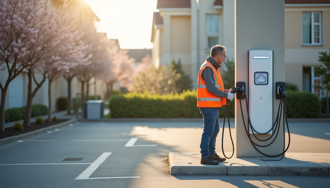 Installation d'une borne de recharge dans une copropriété à Villevieille