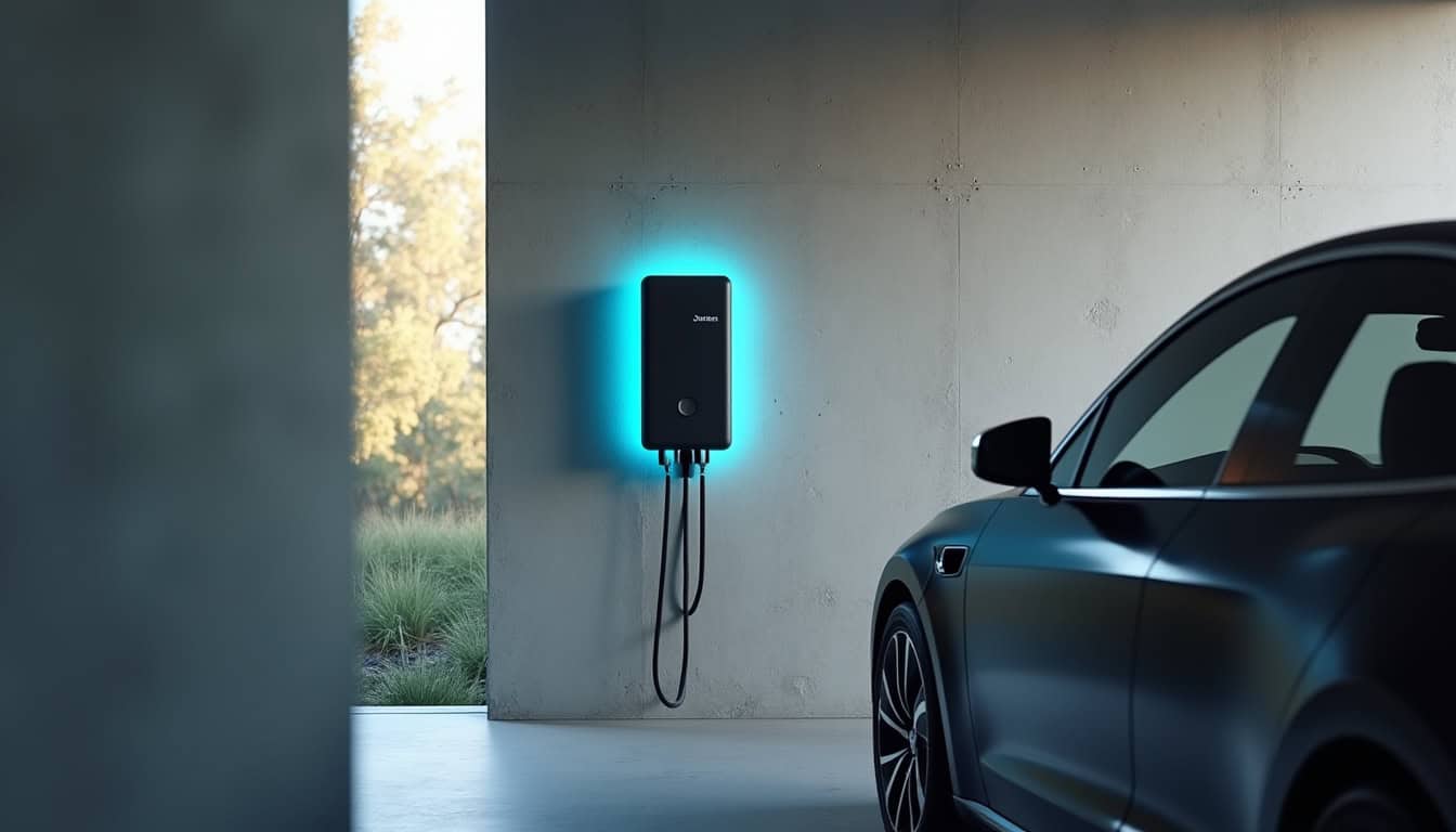 Installation d'une borne de recharge domestique dans un garage à Saint-Grégoire