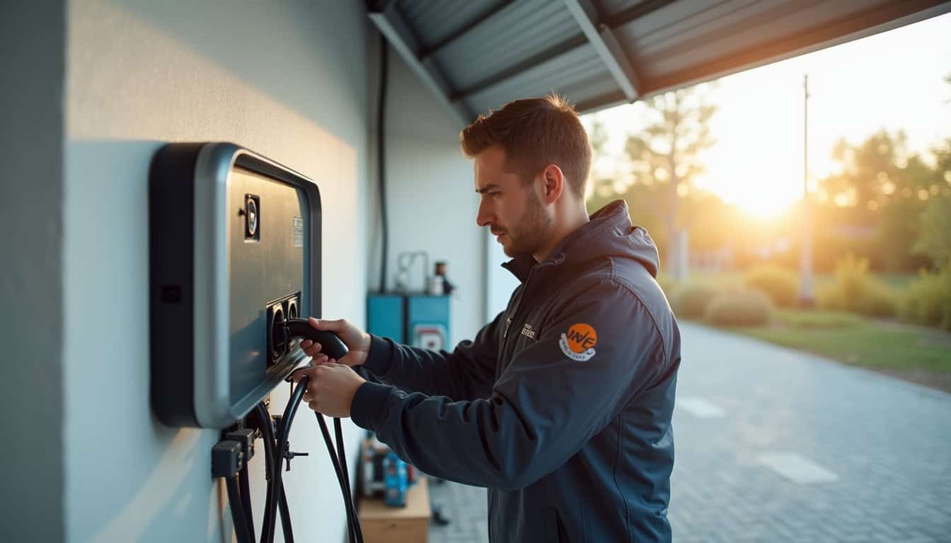 Installation d'une borne de recharge électrique à Abscon par un professionnel certifié IRVE