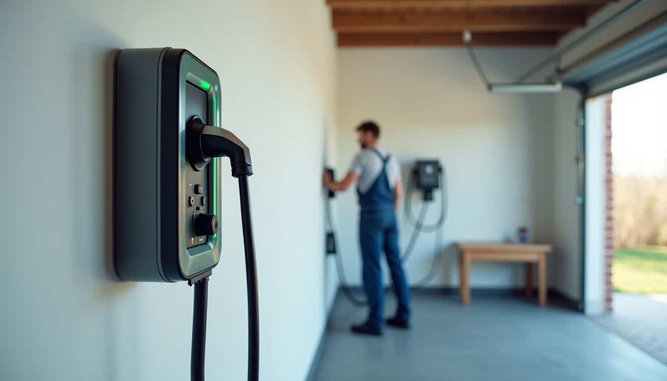 Installation d'une borne de recharge électrique à Audincourt par un professionnel IRVE