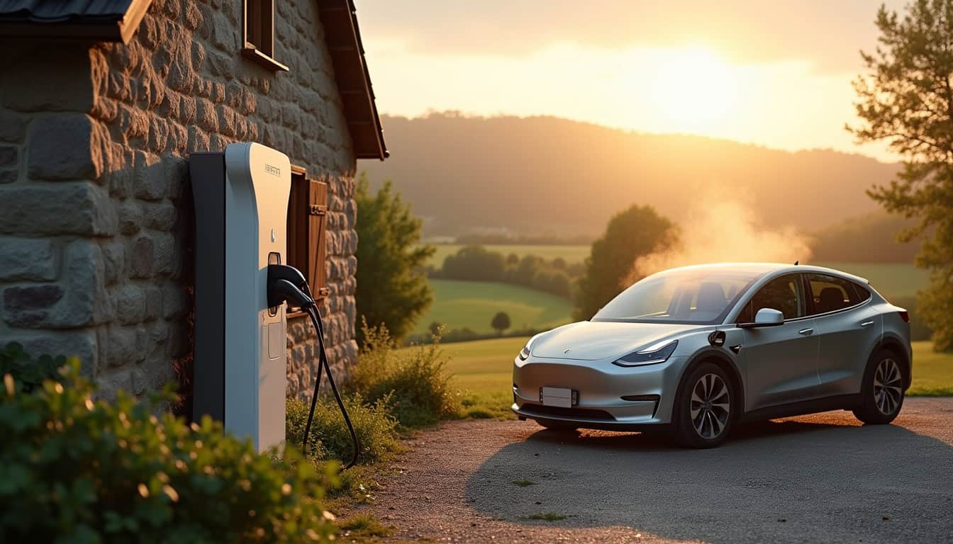 Installation d'une borne de recharge électrique à domicile dans une commune rurale