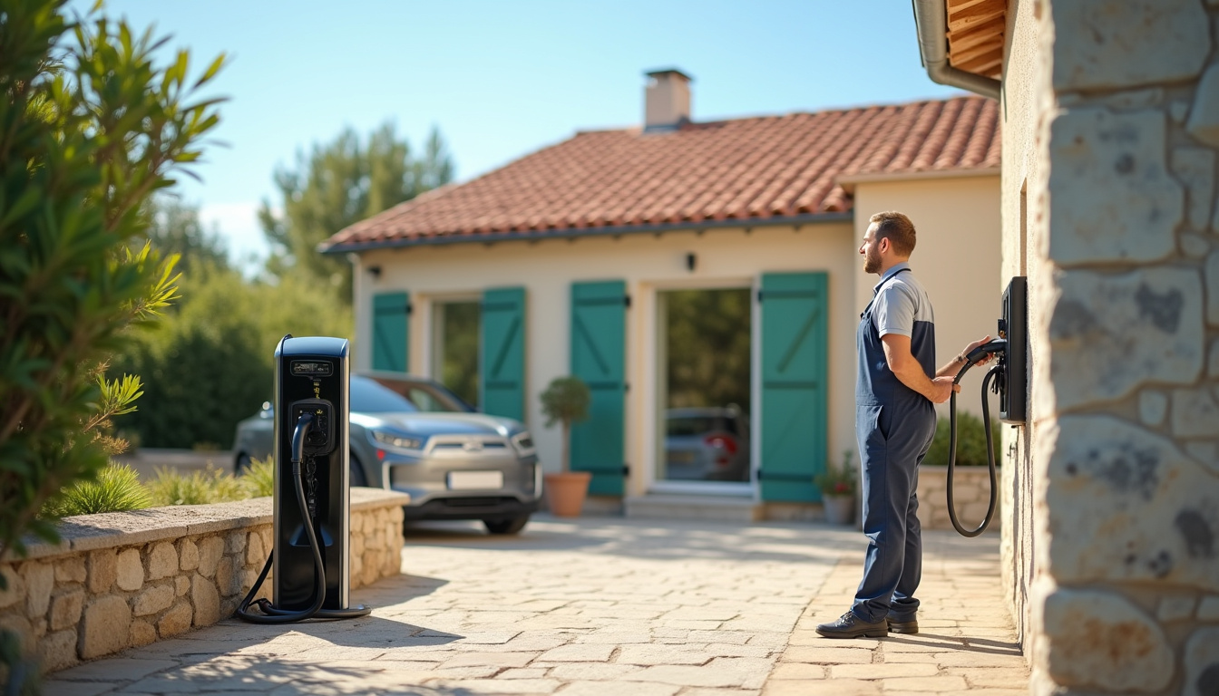 Installation d'une borne de recharge électrique à Draguignan par un professionnel IRVE