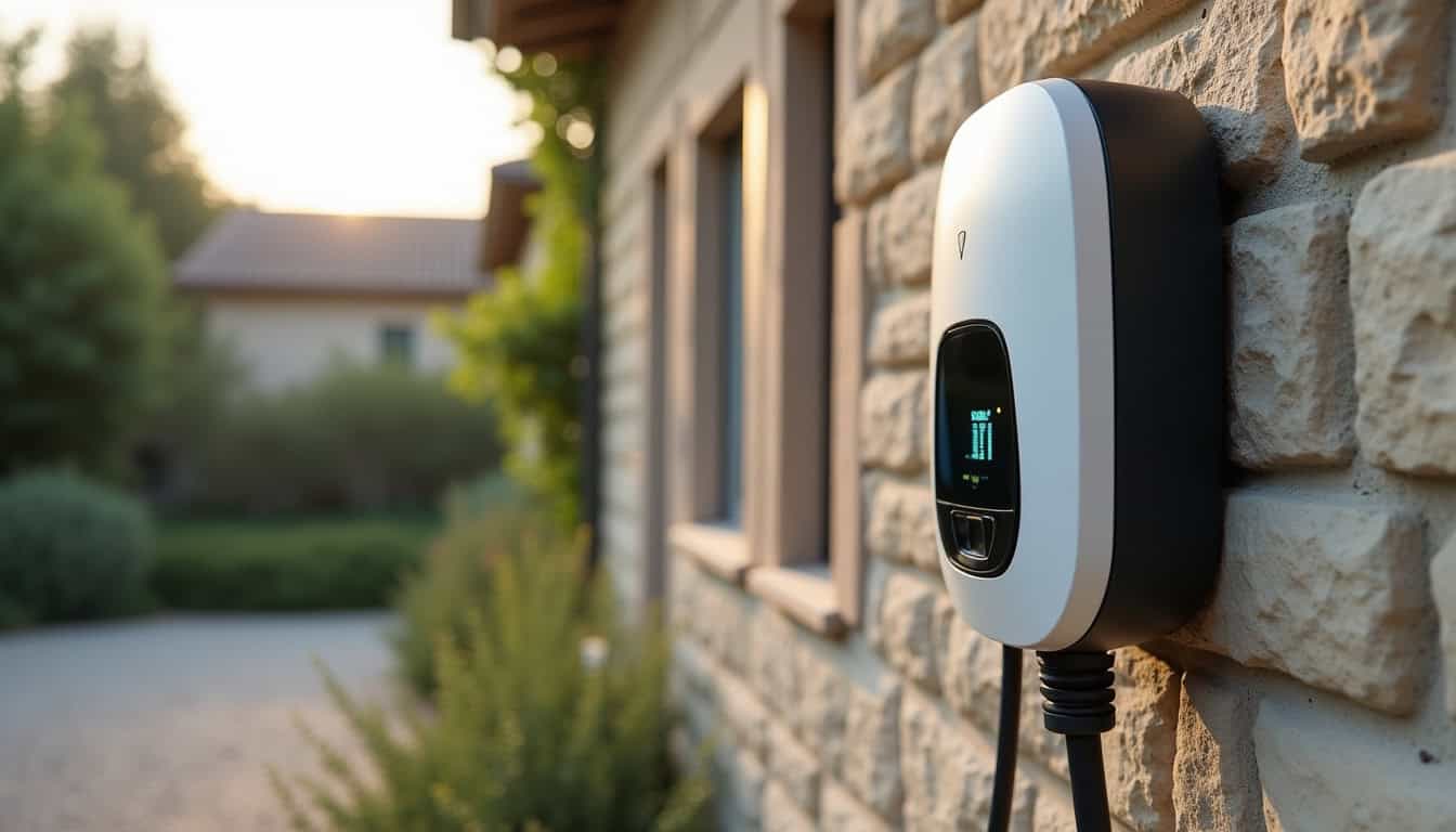 Installation d'une borne de recharge électrique à l'extérieur d'une maison à Château-Chinon (Ville)