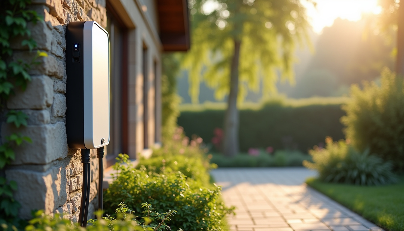Installation d'une borne de recharge électrique à l'extérieur d'une maison à Irigny