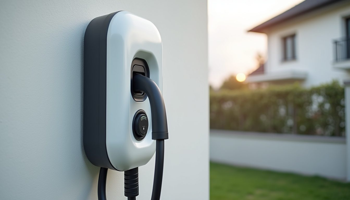 Installation d'une borne de recharge électrique à l'extérieur d'une maison à Saint-Geniès-Bellevue