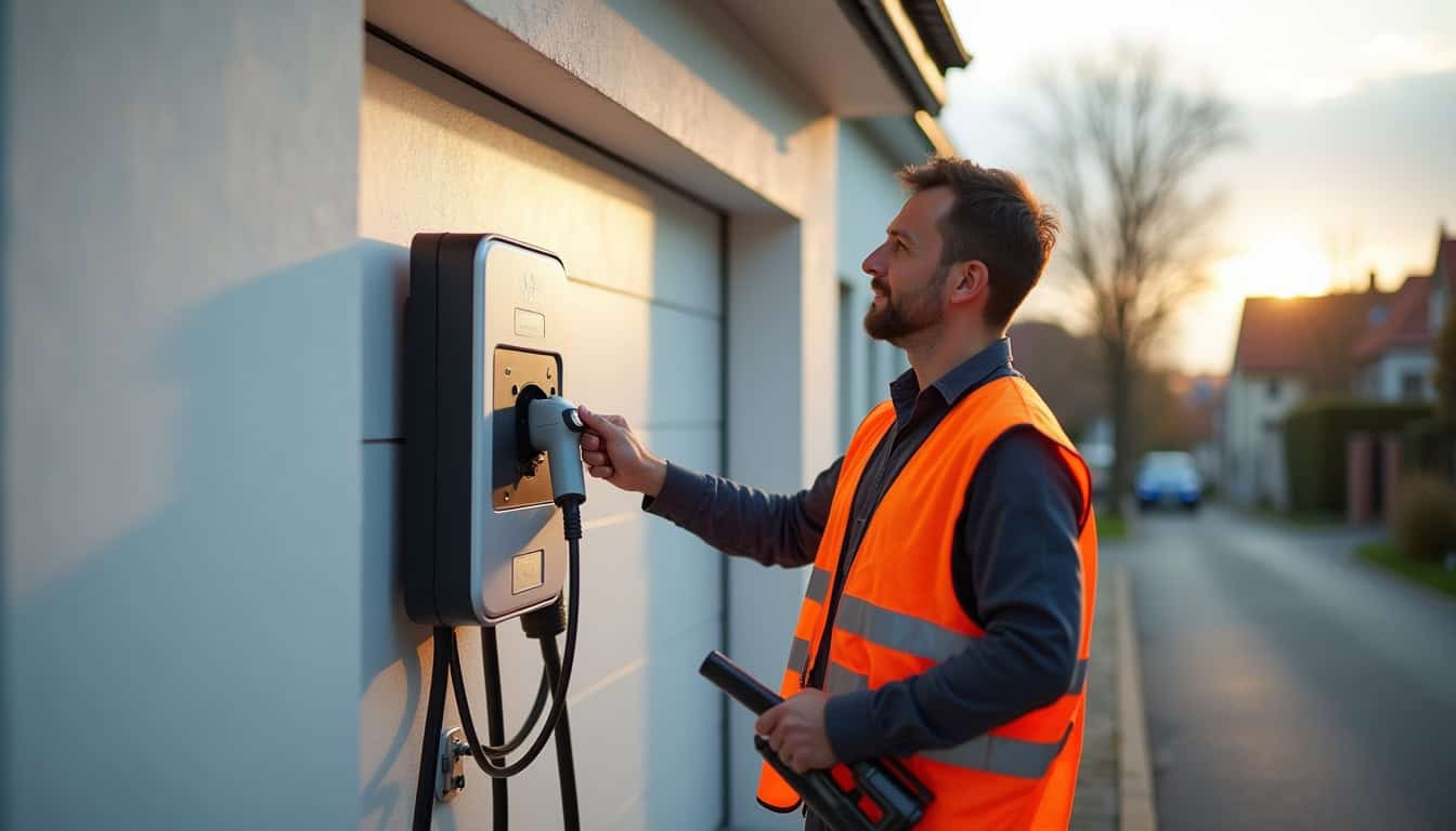 Installation d'une borne de recharge électrique à Mazingarbe par un technicien certifié IRVE