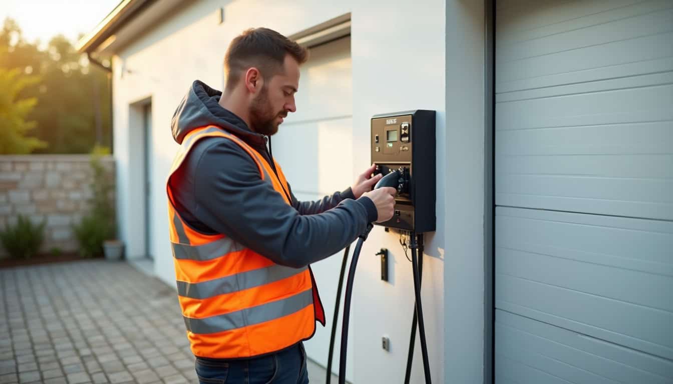 Installation d'une borne de recharge électrique à Monteux par un technicien certifié IRVE