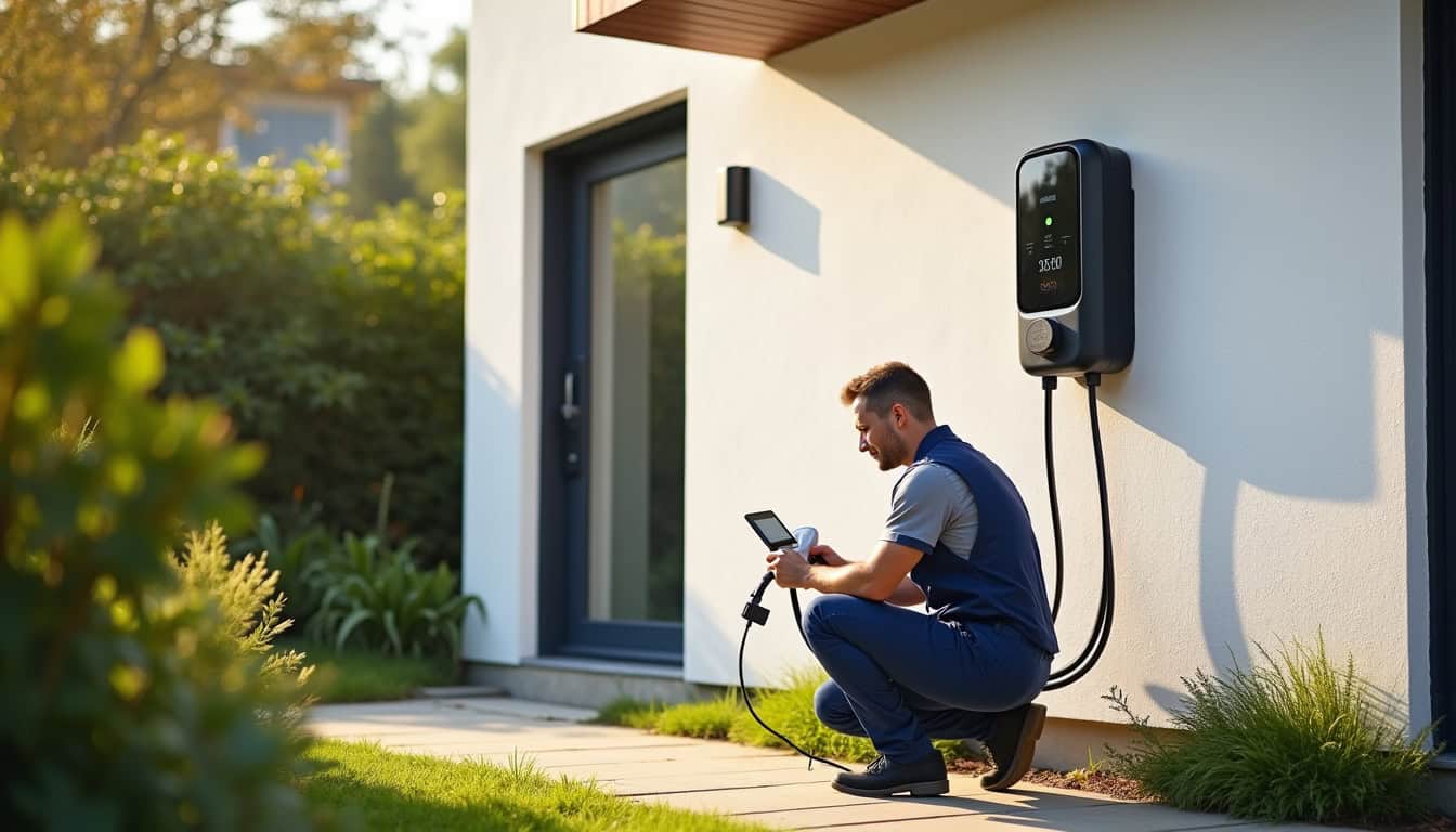 Installation d'une borne de recharge électrique à Pont-Saint-Pierre par un professionnel IRVE